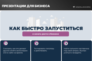 Презентации для бизнеса