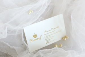 Визитка для компании Romanoff