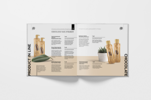 Разворот каталога для косметической компании РО