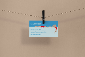 Визитка для тренера Акваэробики