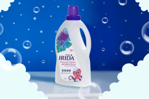 Этикетка геля для детской стирки для компании IRIDA