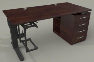 Компьютерный стол с изменяемой высотой