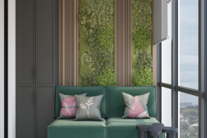 Дизайн интерьера балкона в квартире ЖК "Аллегро"