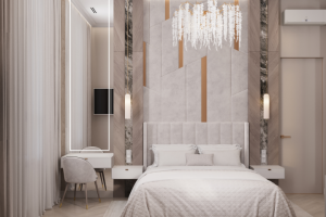 Мастер спальня и гардероб в ЖК "Олимпика" г. Екатеринбург