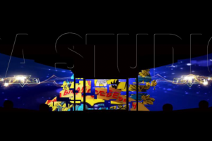 Вариант оформления для объёмной системы проекторов (зал)