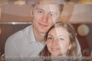 Слайд-шоу к семейному событию в ретро стиле.