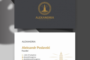 Александрия визитки