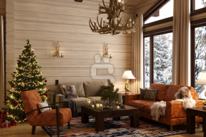 Визуализация кухни-гостиной