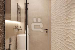 3D визуализация ванной в квартире-студии-2