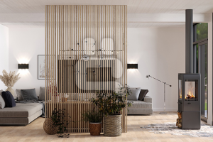 Кухня-гостиная сканди-4