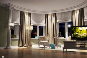 Полукруглая спальня