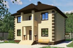 Кирпичный коттедж