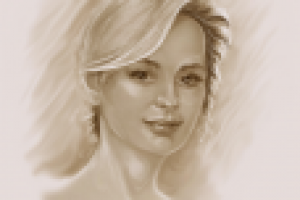 девушка портрет -планшет