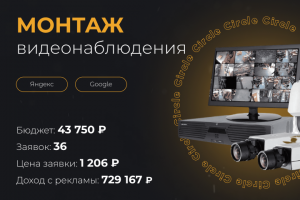 Монтаж видеонаблюдения