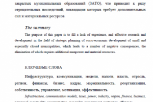 ВАК-статья по муниципальному управлению