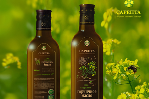 Этикетка для горчичного масла  "Сарепта"