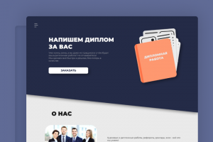 WANT THE DIPLOMA — лендинг авторов дипломных работ