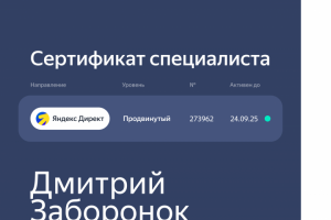 Яндекс Директ Продвинутый