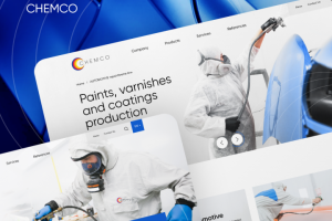 Сайт для производителя промышленных лаков и красок