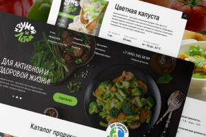 Сайт для производителя быстрозамороженных овощных смесей