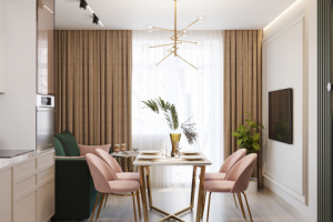 Дизайн кухни-гостиной