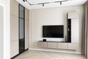 Реализация проекта гостиной в частном доме.