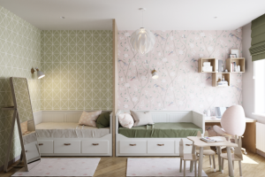 Детская комната для двух девочек