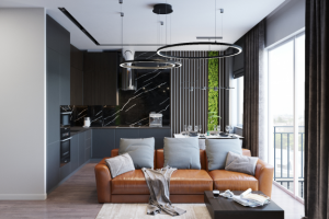 Дизайн кухни-гостиной