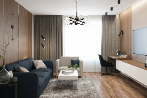 Дизайн гостиной в стиле минимализм