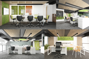Дизайн офисного пространства в Сколково