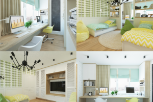 Детская комната для разнополых детей 5 и 8 лет