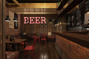 Дизайн бара в стиле Лофт