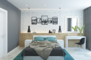 Спальня в скандинавском стиле