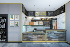 Дизайн магазина по продаже разливного пива
