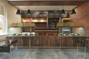 Интерьер магазина-бара по продаже разливного пива