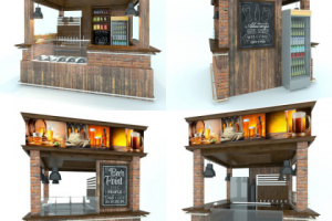 Дизайн точки по продаже разливного пива и снеков