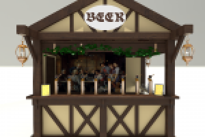 Дизайн торговой точки по продаже пива в немецком стиле