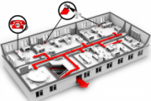 План эвакуации второго этажа