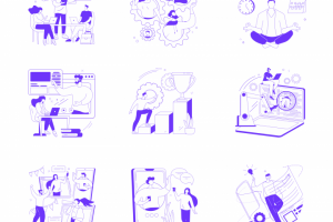 Квант иконки вектор для анимации