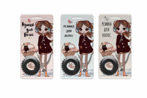 Этикетка для резинки для волос