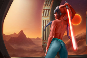 Алора на корабле STAR WARS