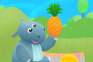 Бегемотик сел обедать)