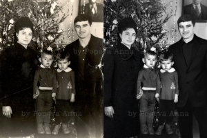 Реставрация старого фото + монтаж