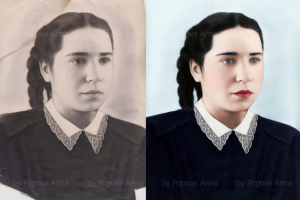 Реставрация и колоризация старой фотографии