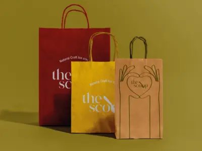 Фирменный стиль мороженого The Scoop