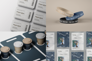 Айдентика галереи Рында. Полиграфия и упаковка