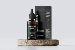 Дизайн упаковки с этикеткой для CBD-масла ADKCBD