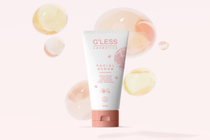 Дизайн упаковки косметики бренда G'LESS. Скраб