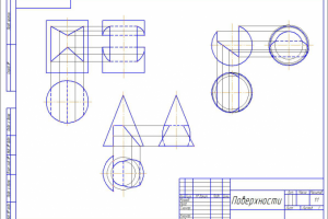 Цилиндр, конус, сфера с отверстиями