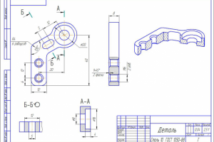 Деталь, аксонометрия